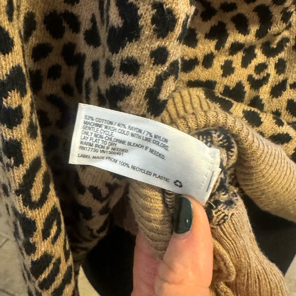 Two (2) A New Day sweaters - animal print. Sz L. - Picture 11 of 13